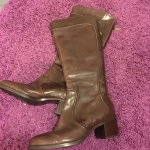 Real Leather Franco Sarto Tall Brown Boots!!!